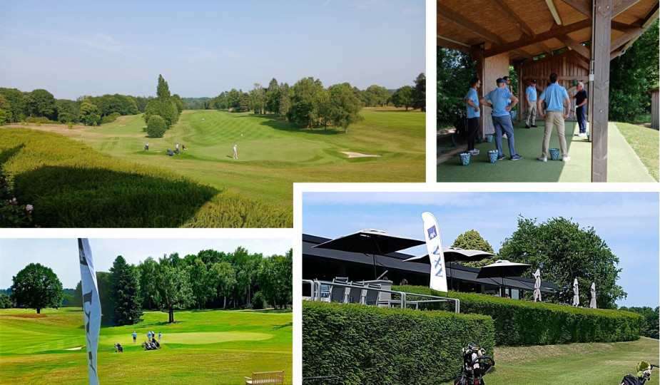 Golf tournament on a sunny day